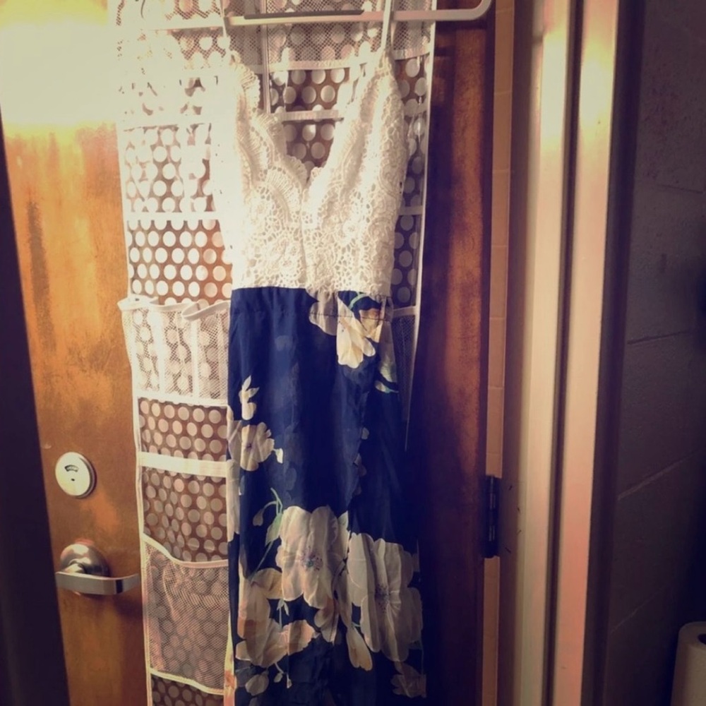 Multicolor Straight Gown